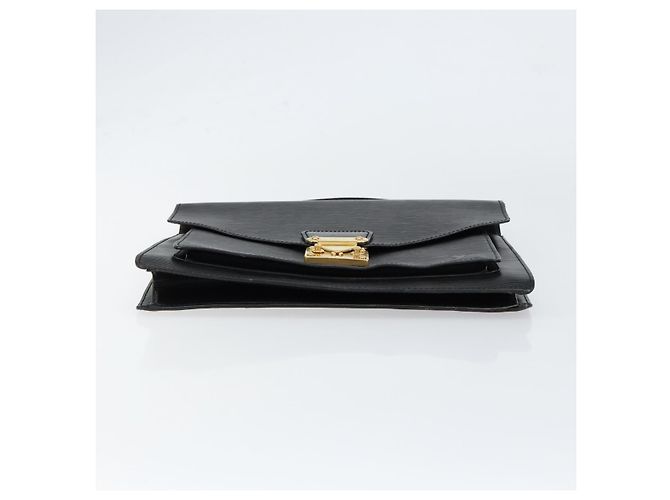 LOUIS VUITTON Borsa a Mano Epi Monceau 28 Nera M52122 LV Auth bs31100 Nero - vista 5