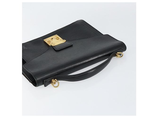LOUIS VUITTON Borsa a Mano Epi Monceau 28 Nera M52122 LV Auth bs31100 Nero - vista 6
