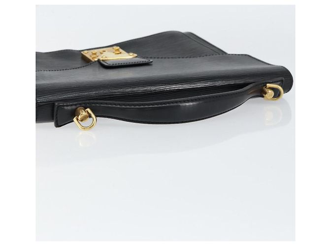 LOUIS VUITTON Borsa a Mano Epi Monceau 28 Nera M52122 LV Auth bs31100 Nero - vista 7