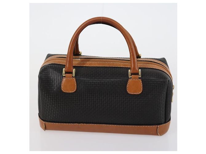BALLY Borsa a Spalla in Pelle PVC 3 Pezzi Nero Bianco Auth 151928 - vista 10