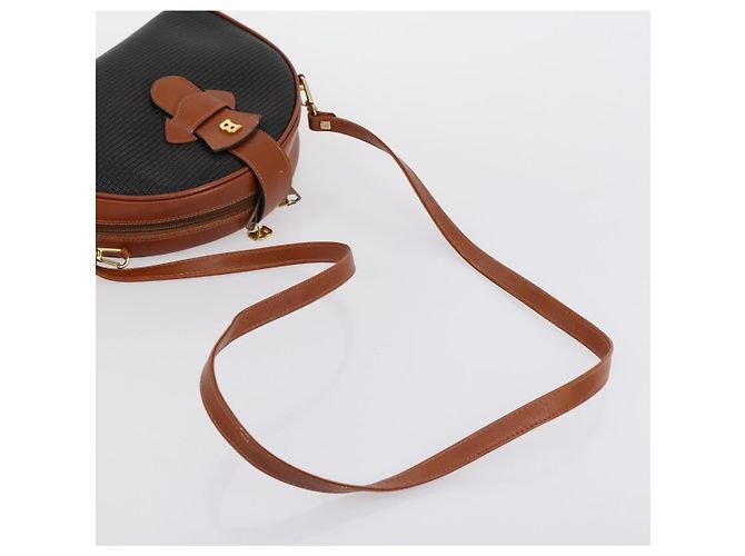 BALLY Borsa a Spalla in Pelle PVC 3 Pezzi Nero Bianco Auth 151928 - vista 19