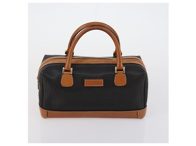 BALLY Borsa a Spalla in Pelle PVC 3 Pezzi Nero Bianco Auth 151928 - vista 9