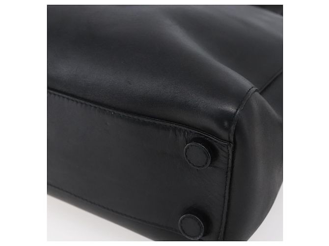 PRADA Borsa a mano in pelle nera argento Auth bs30432 Nero - vista 16