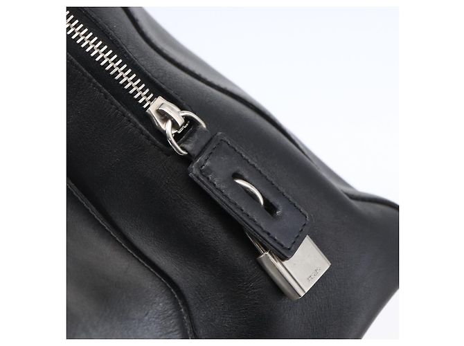 PRADA Borsa a mano in pelle nera argento Auth bs30432 Nero - vista 18
