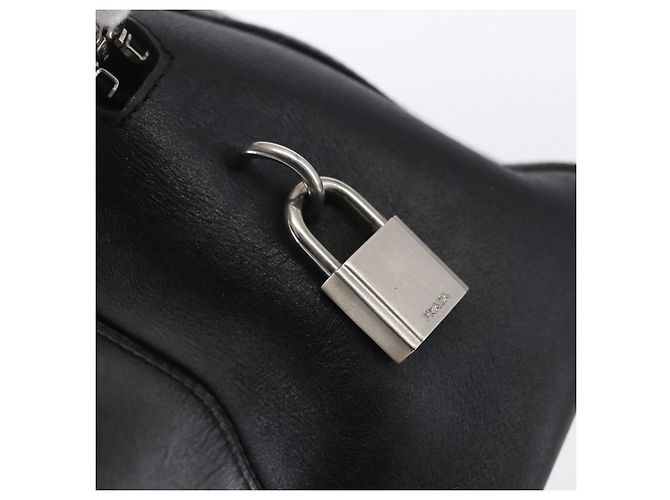 PRADA Borsa a mano in pelle nera argento Auth bs30432 Nero - vista 19