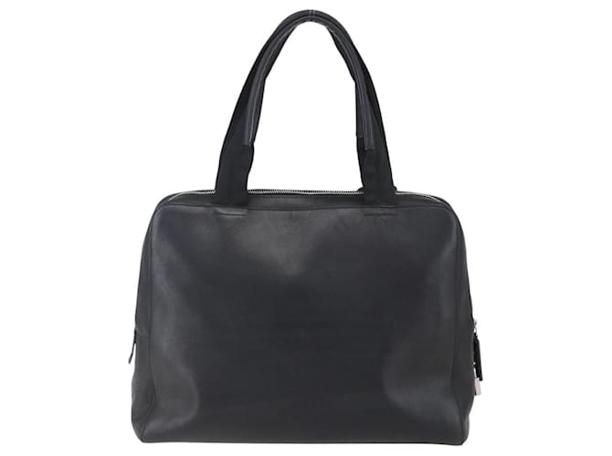 PRADA Borsa a mano in pelle nera argento Auth bs30432 Nero - vista 2