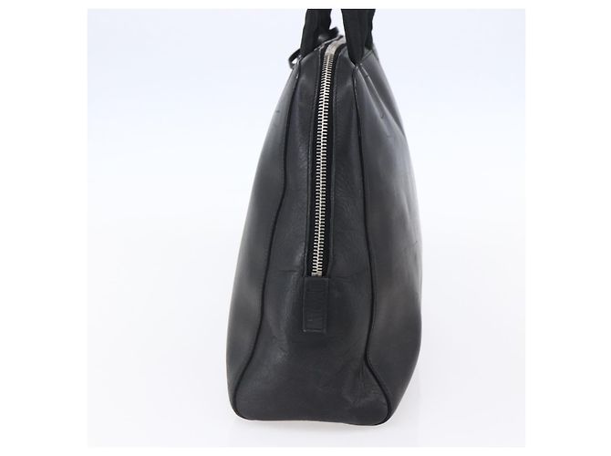 PRADA Borsa a mano in pelle nera argento Auth bs30432 Nero - vista 4