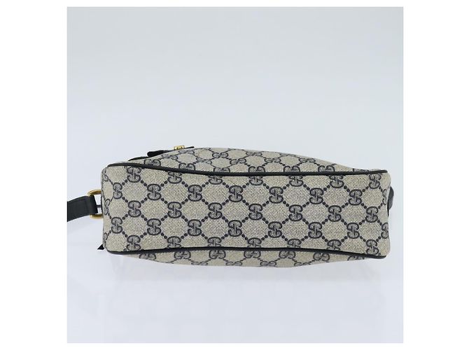 Gucci GG Supreme Sherry Line Schultertasche PVC Marine Gold 904 02 049 Auth 146942 Golden Marineblau - Ansicht 5