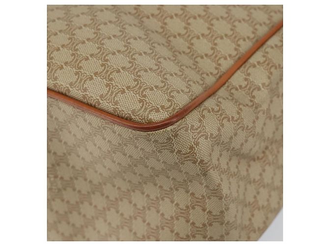 Céline Borsa a Spalla in Tela Macadam CELINE PVC Beige Oro Auth 130820 D'oro - vista 14