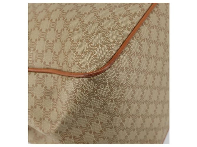 Céline Borsa a Spalla in Tela Macadam CELINE PVC Beige Oro Auth 130820 D'oro - vista 15