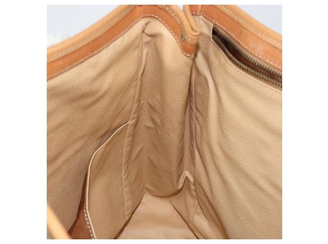 Céline Borsa a Spalla in Tela Macadam CELINE PVC Beige Oro Auth 130820 D'oro - vista 21