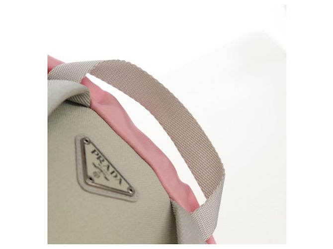 PRADA Backpack Nylon Pink Silver Auth yk19623V Silvery - view 17