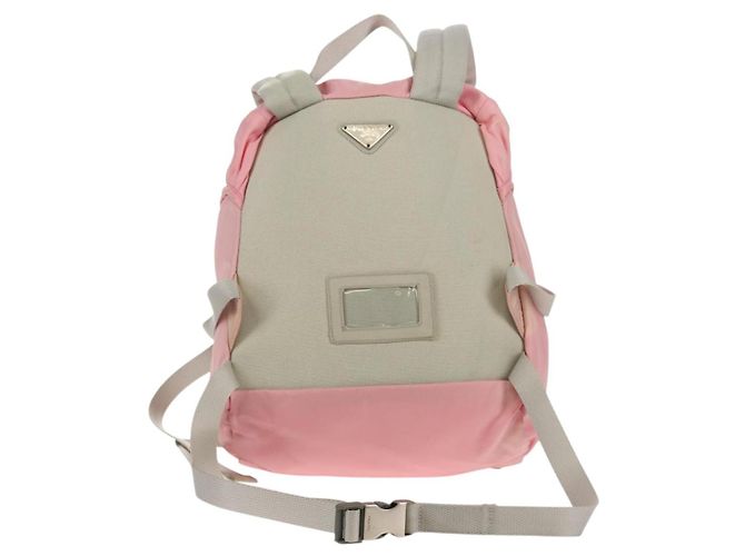 PRADA Backpack Nylon Pink Silver Auth yk19623V Silvery - view 2