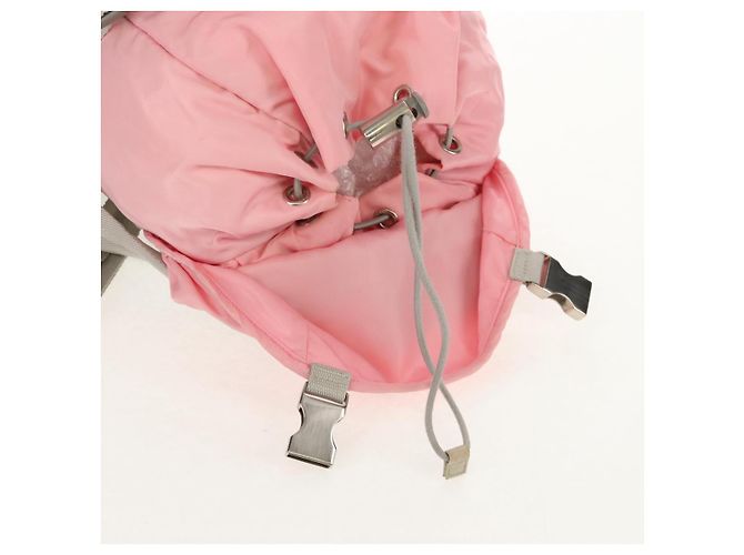 PRADA Backpack Nylon Pink Silver Auth yk19623V Silvery - view 26
