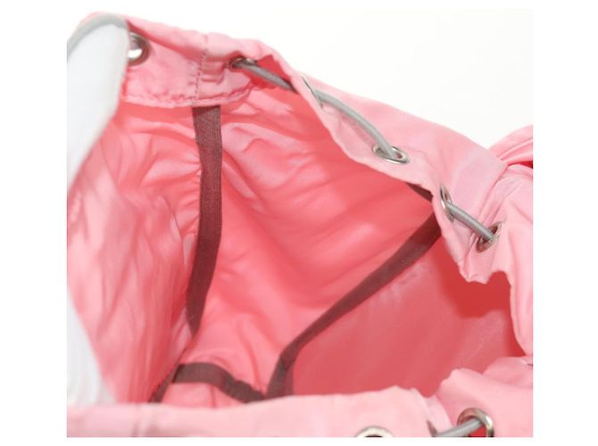 PRADA Backpack Nylon Pink Silver Auth yk19623V Silvery - view 28