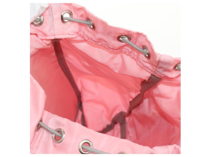 PRADA Backpack Nylon Pink Silver Auth yk19623V Silvery - view 29