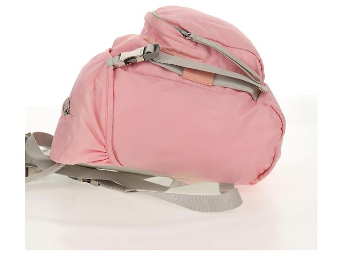 PRADA Backpack Nylon Pink Silver Auth yk19623V Silvery - view 3