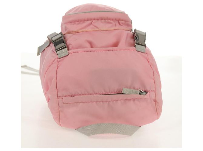 PRADA Backpack Nylon Pink Silver Auth yk19623V Silvery - view 6