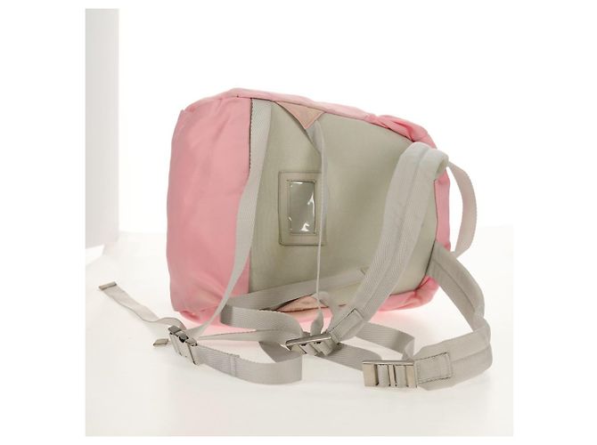 PRADA Backpack Nylon Pink Silver Auth yk19623V Silvery - view 7