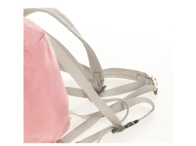 PRADA Backpack Nylon Pink Silver Auth yk19623V Silvery - view 9