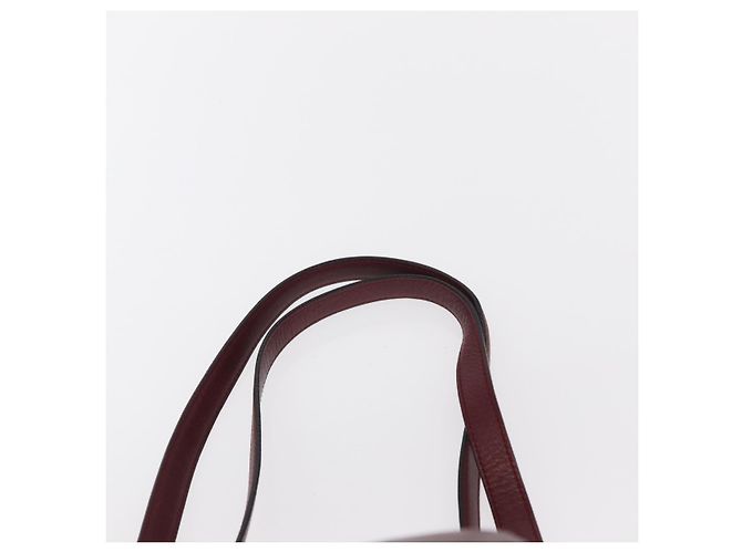 Cartier Mochila de cuero Burdeos Oro Auth BA7824 Dorado - vista 10