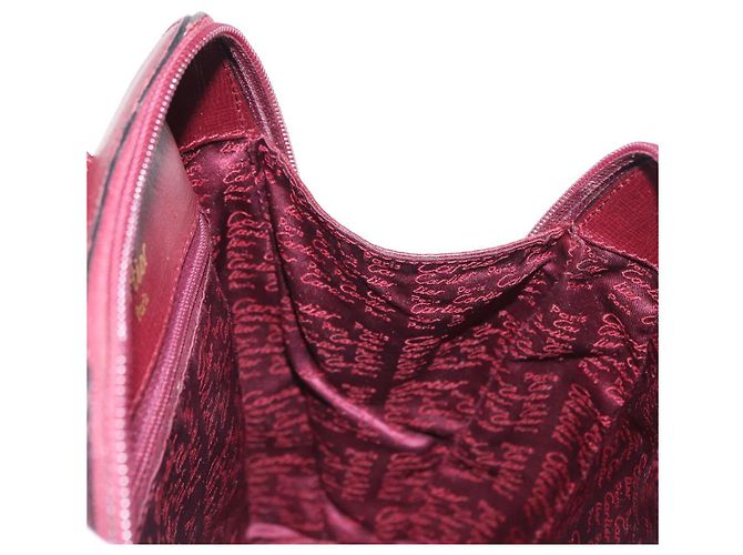 Cartier Mochila de cuero Burdeos Oro Auth BA7824 Dorado - vista 21