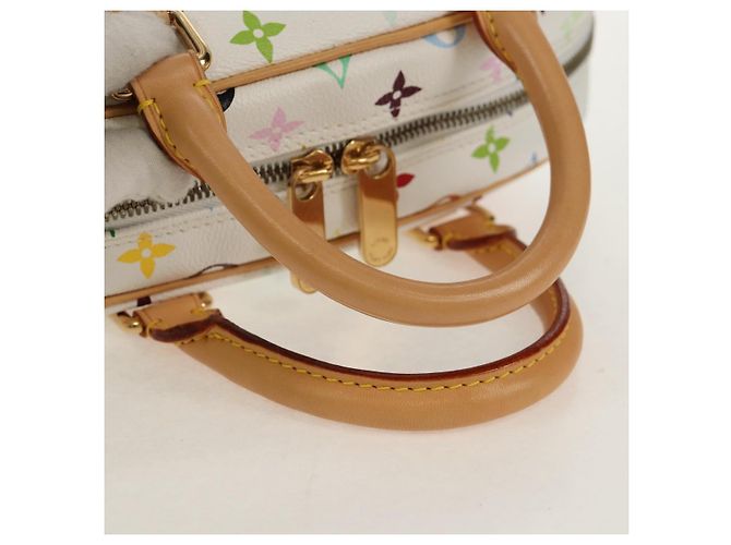 LOUIS VUITTON Monogramm Multicolor Trouville Handtasche Weiß M92663 Auth 153633SM - Ansicht 7