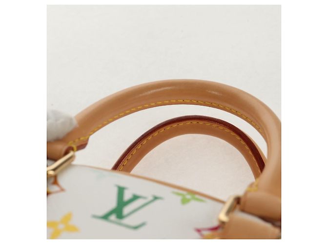 LOUIS VUITTON Monogramm Multicolor Trouville Handtasche Weiß M92663 Auth 153633SM - Ansicht 8
