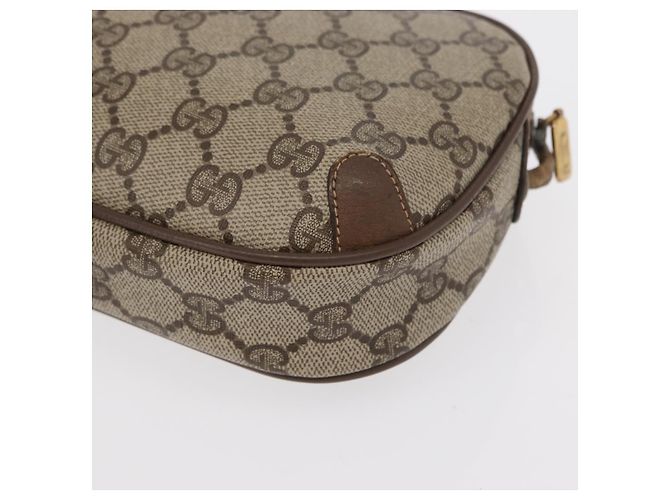 Borsa Sherry Line GG Supreme Web di GUCCI in PVC beige e oro 89 02 066 Auth 154335 D'oro - vista 13