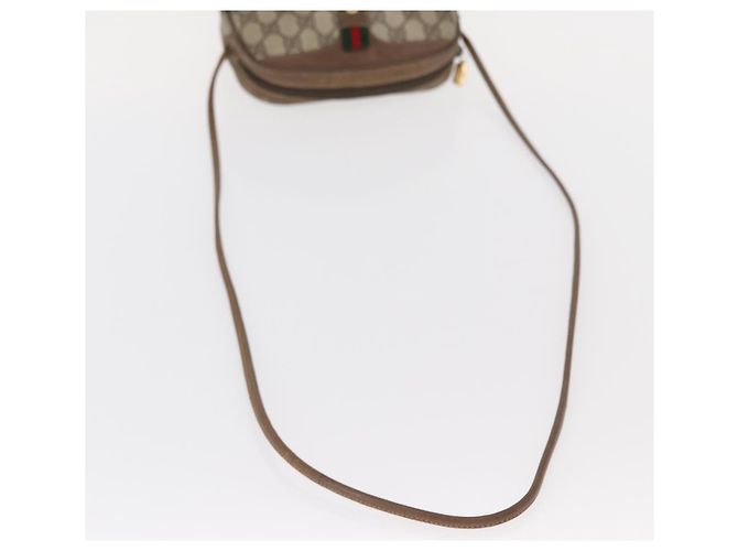 Borsa Sherry Line GG Supreme Web di GUCCI in PVC beige e oro 89 02 066 Auth 154335 D'oro - vista 7