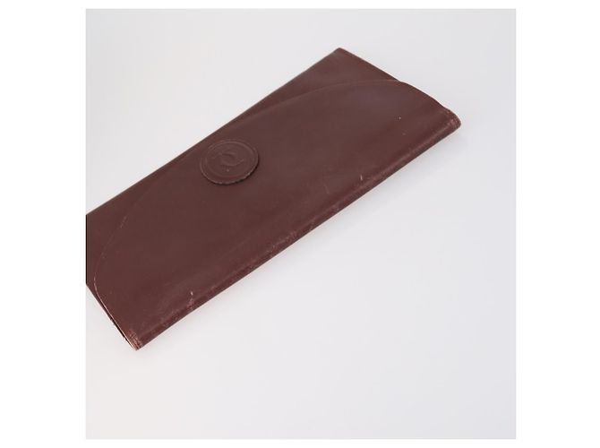 CARTIER Borsa Clutch Must Line in Pelle 2 Set Bordeaux Auth bs31275 Bordò - vista 14