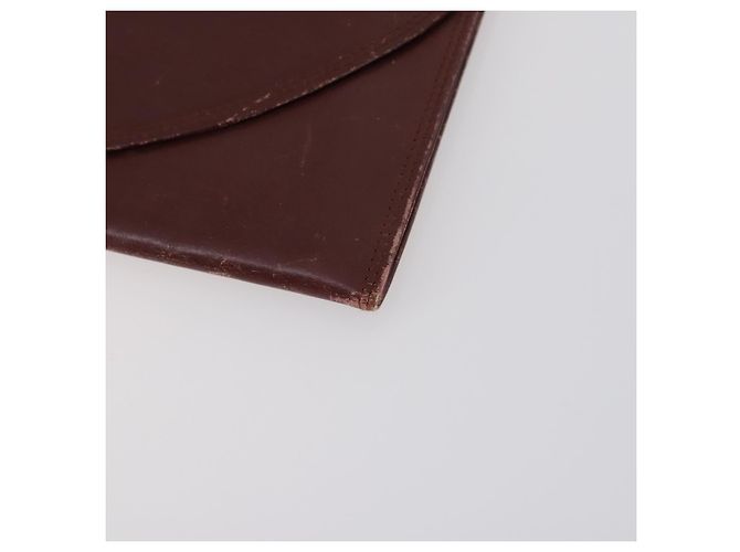 CARTIER Borsa Clutch Must Line in Pelle 2 Set Bordeaux Auth bs31275 Bordò - vista 16