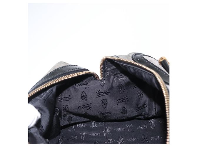 Borsa a mano Histeria GUCCI in suede nero e oro 186235 Auth 153859 D'oro - vista 20