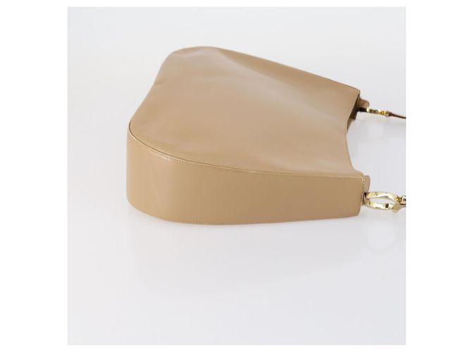 Borsa a Spalla in Pelle Salvatore Ferragamo 2 Pezzi Beige Auth 151962 - vista 4
