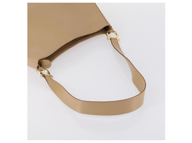 Borsa a Spalla in Pelle Salvatore Ferragamo 2 Pezzi Beige Auth 151962 - vista 5