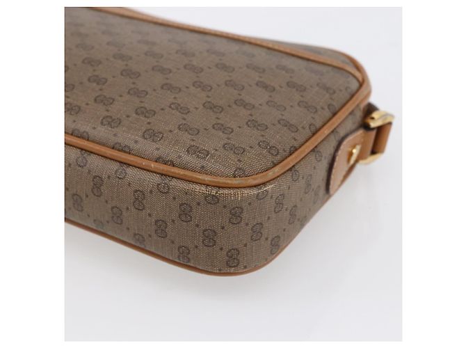Gucci Borsa a Spalla Micro GG Supreme PVC Beige Oro 007 113 0095 Auth ka238 D'oro - vista 10