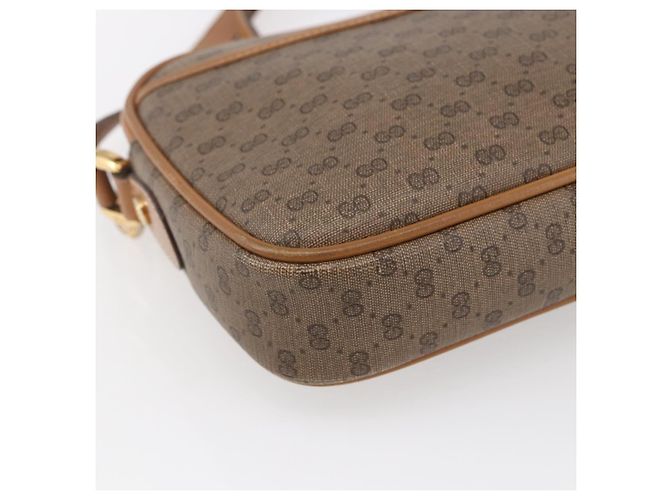 Gucci Borsa a Spalla Micro GG Supreme PVC Beige Oro 007 113 0095 Auth ka238 D'oro - vista 11