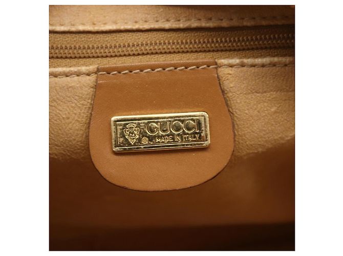 Gucci Borsa a Spalla Micro GG Supreme PVC Beige Oro 007 113 0095 Auth ka238 D'oro - vista 16