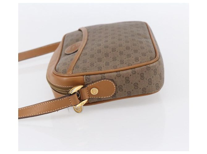 Gucci Borsa a Spalla Micro GG Supreme PVC Beige Oro 007 113 0095 Auth ka238 D'oro - vista 4