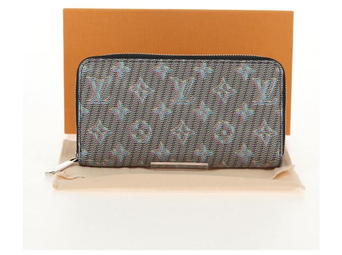LOUIS VUITTON Portafoglio Zippy Monogram LV Pop Blu M68662 Auth LV 154107M - vista 12