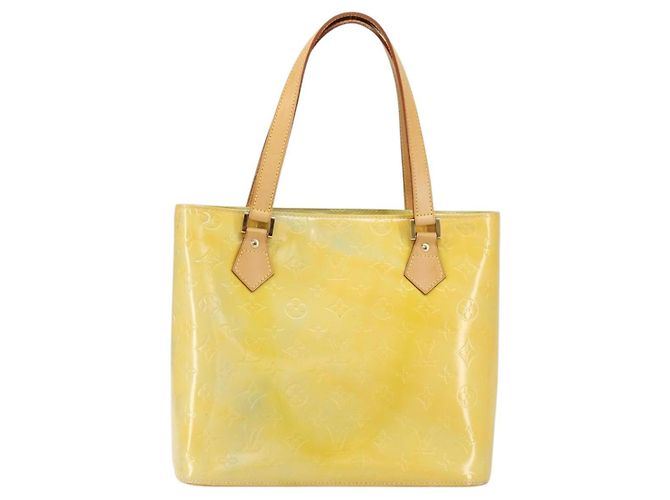 LOUIS VUITTON Borsa a Mano Monogram Vernis Houston Grigio M91053 LV Auth th6475 - vista 13
