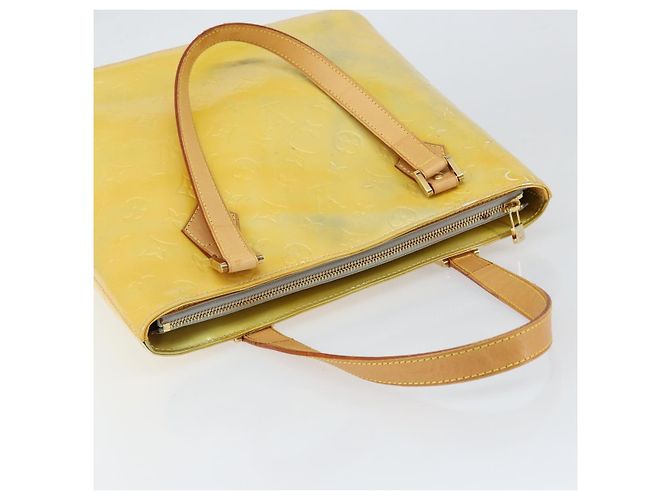 LOUIS VUITTON Borsa a Mano Monogram Vernis Houston Grigio M91053 LV Auth th6475 - vista 6