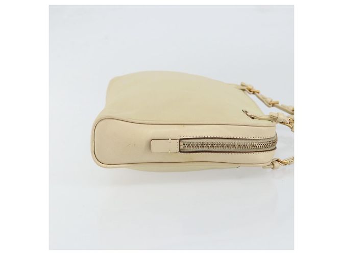 PRADA Borsa a mano in nylon beige oro Auth ar13842 D'oro - vista 3