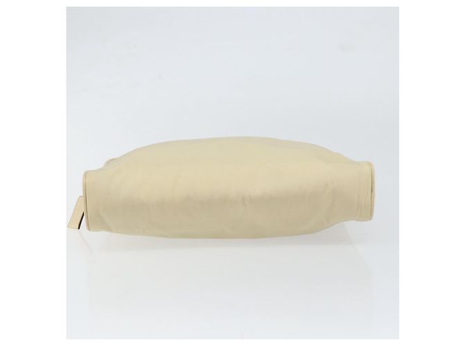 PRADA Borsa a mano in nylon beige oro Auth ar13842 D'oro - vista 5