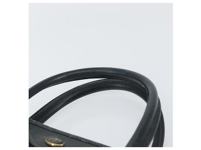 Borsa a mano Gucci GG Supreme Sherry Line PVC Navy Gold Auth 153814 D'oro Blu navy - vista 8