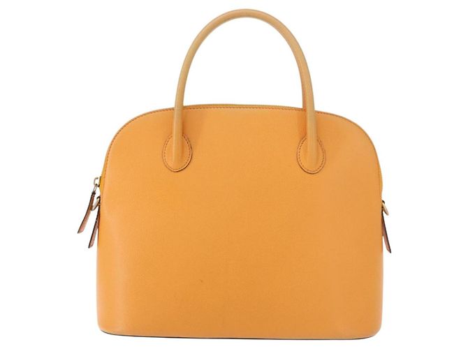 Céline Borsa a mano CELINE in pelle giallo oro Auth gh1094 D'oro - vista 13