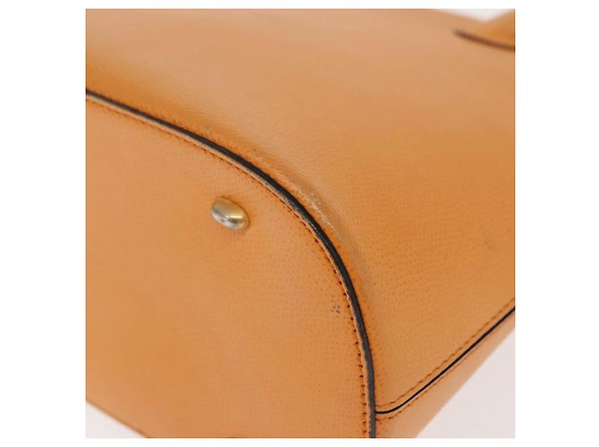Céline Borsa a mano CELINE in pelle giallo oro Auth gh1094 D'oro - vista 15
