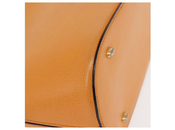 Céline Borsa a mano CELINE in pelle giallo oro Auth gh1094 D'oro - vista 16