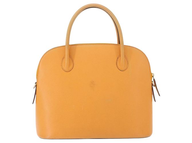Céline Borsa a mano CELINE in pelle giallo oro Auth gh1094 D'oro - vista 2
