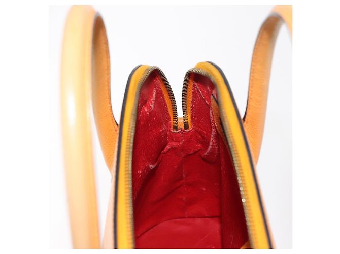 Céline Borsa a mano CELINE in pelle giallo oro Auth gh1094 D'oro - vista 20